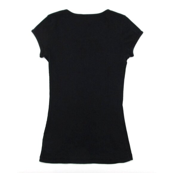 Womens T-Shirt Bundle Large Wear It Declare It Black Tee Gray Ribbed Henley Y2K - Picture 14 of 16